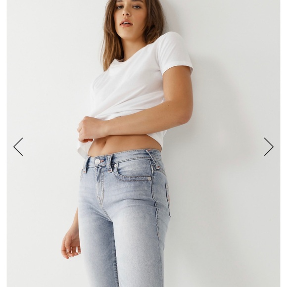 True Religion NWT Stella Mid Rise Skinny Big T Jeans - Picture 4 of 8